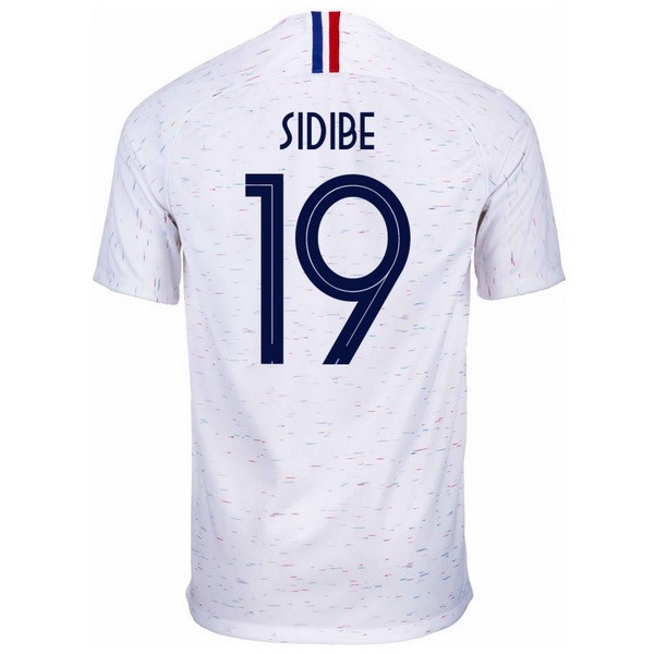 Camiseta Francia 2ª Sidibe 2018 Blanco